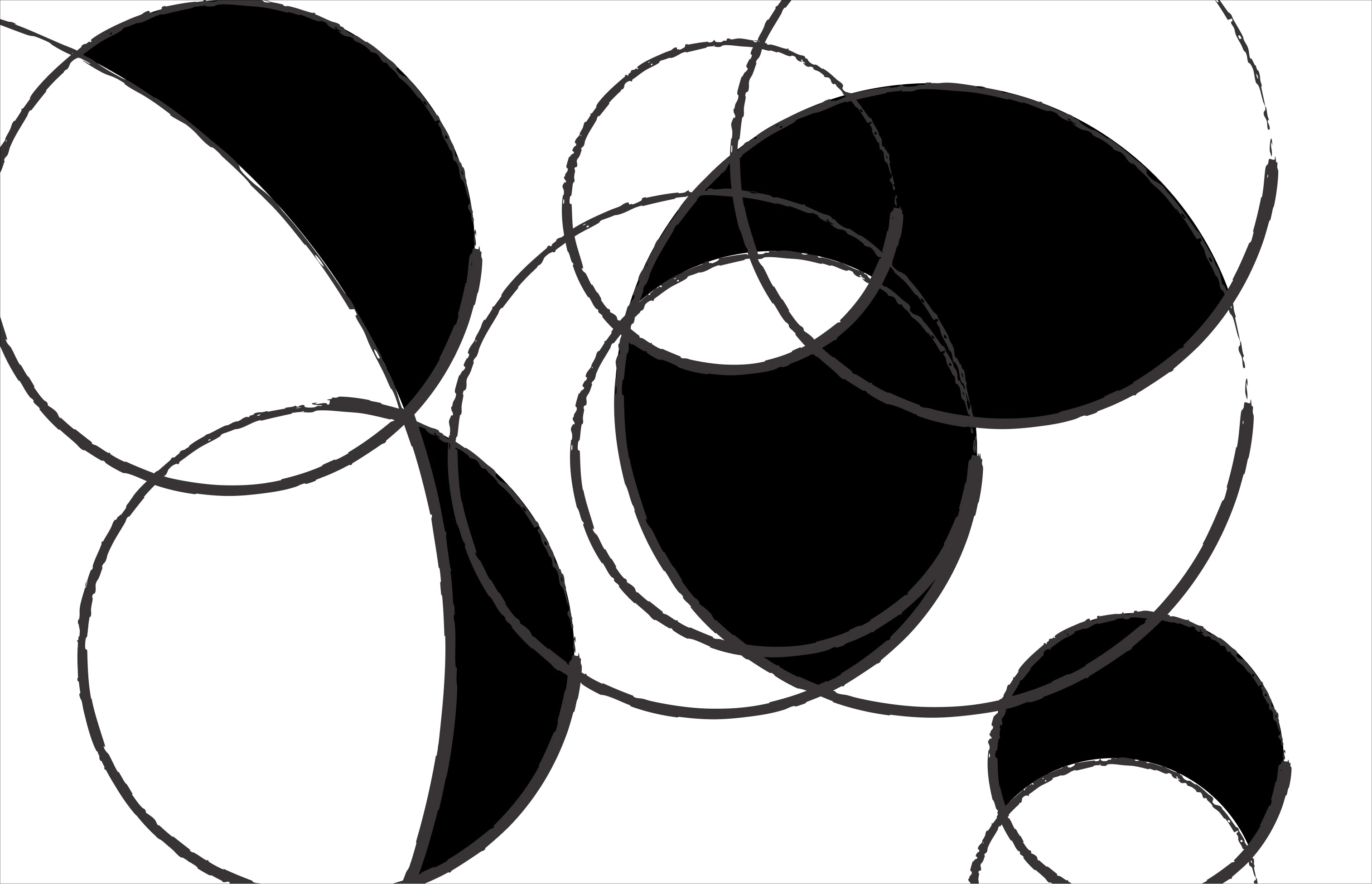 Minimalist black-and-white world map artwork by Terrible Maps
