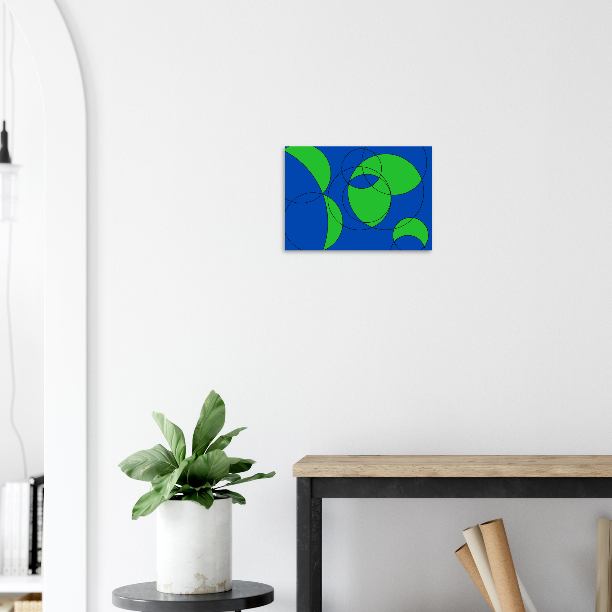 Terrible Maps minimalist world map framed print - modern geography wall decor